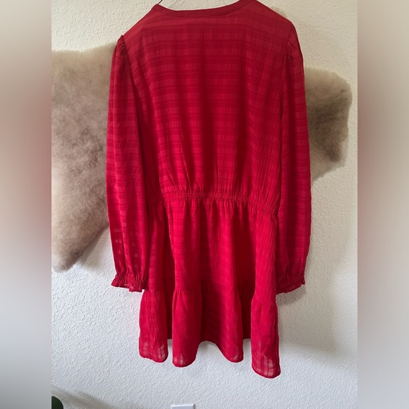 LOFT Red Midi Dress - Picture 3 of 7